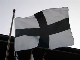 Kroaz Du, drapeau historique breton, croix noire, Culture Bretagne